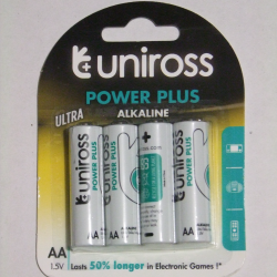 Uniross Alkaline AA Battery x4