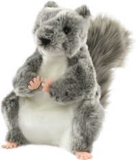 grey squirrel hand puppet