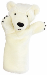 polar bear hand puppet