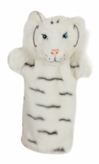 white tiger hand puppet
