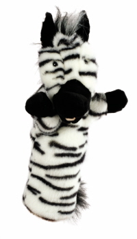 zebra hand puppet