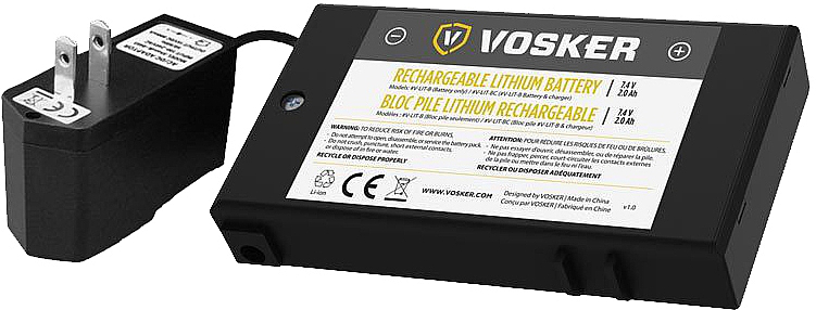 Vosker li-ion battery pack with charger V-LIT-BC